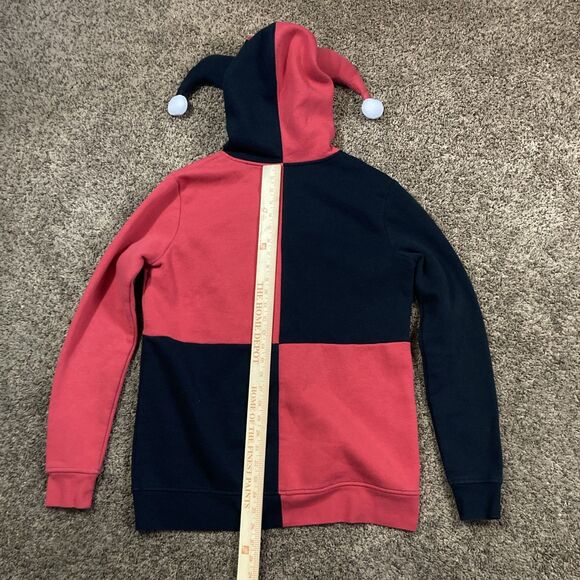 Six Flags x DC Comics Harley Quinn Cosplay Zip Up Hoodie With Mask Adult Size L - Picture 7 of 7